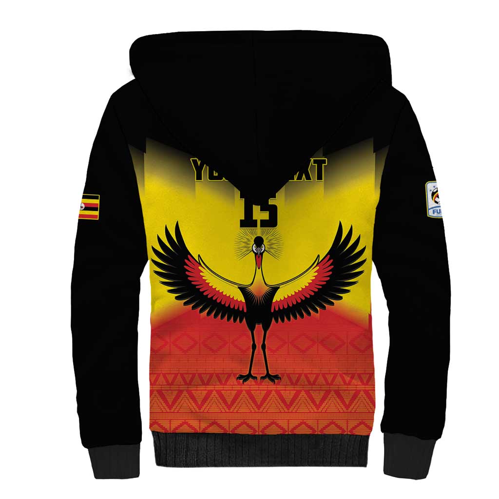 Uganda Football Custom Sherpa Hoodie Go Champions - African Pride