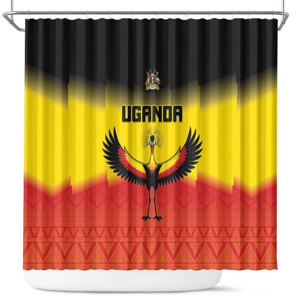 Uganda Football Shower Curtain Go Champions - African Pride