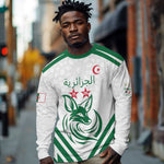 Algeria Football Custom Long Sleeve Shirt Go Champions - African Pride
