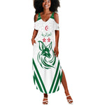 Algeria Football Custom Summer Maxi Dress Go Champions - African Pride