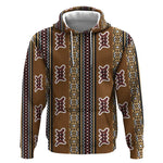 Mali Mud Cloth Hoodie Traditional Bologan Pattern - African Pride