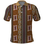 Mali Mud Cloth Polo Shirt Traditional Bologan Pattern - African Pride