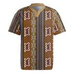 Mali Mud Cloth Rugby Jersey Traditional Bologan Pattern - African Pride