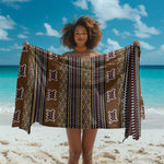 Mali Mud Cloth Sarong Traditional Bologan Pattern - African Pride