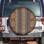 Mali Mud Cloth Spare Tire Cover Traditional Bologan Pattern - African Pride