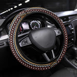Mali Mud Cloth Steering Wheel Cover Traditional Bologan Pattern - African Pride
