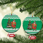 Afro Christmas in Nigeria Ceramic Ornament Eku Odun Eku IyeDun - African Pride