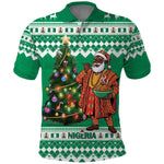 Personalized Afro Christmas in Nigeria Polo Shirt Eku Odun Eku IyeDun - African Pride
