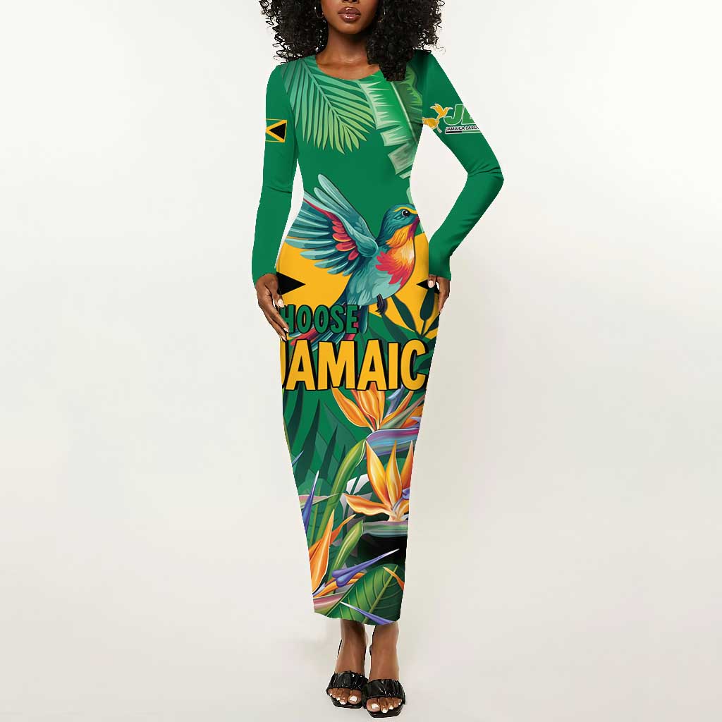 JLP 1PM Holness Long Sleeve Bodycon Dress Jamaica Labour Party by African Pride