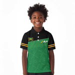 Personalized Jamaica Labour Party Supporters Kid Polo Shirt - African Pride