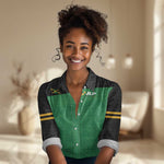 Personalized Jamaica Labour Party Supporters Women Casual Shirt - African Pride
