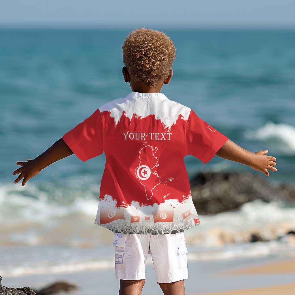 Personalized Afro Tunisia Kid Hawaiian Shirt Happy 69th Anniversary Independence