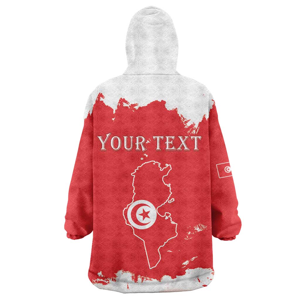 Personalized Afro Tunisia Kid Wearable Blanket Hoodie Happy 69th Anniversary Independence