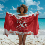 Personalized Afro Tunisia Sarong Happy 69th Anniversary Independence