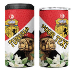 Personalized Afro Tunisia 4 in 1 Can Cooler Tumbler Camelus Dromedarius With Jasmine