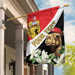 Personalized Afro Tunisia Garden Flag Camelus Dromedarius With Jasmine