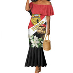 Personalized Afro Tunisia Mermaid Dress Camelus Dromedarius With Jasmine