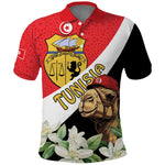 Personalized Afro Tunisia Polo Shirt Camelus Dromedarius With Jasmine
