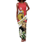 Personalized Afro Tunisia Tank Maxi Dress Camelus Dromedarius With Jasmine