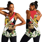 Personalized Afro Tunisia Women Racerback Tank Camelus Dromedarius With Jasmine