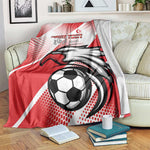 Custom Tunisia Football Blanket Go Eagles of Carthage