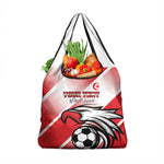 Custom Tunisia Football Grocery Bag Go Eagles of Carthage