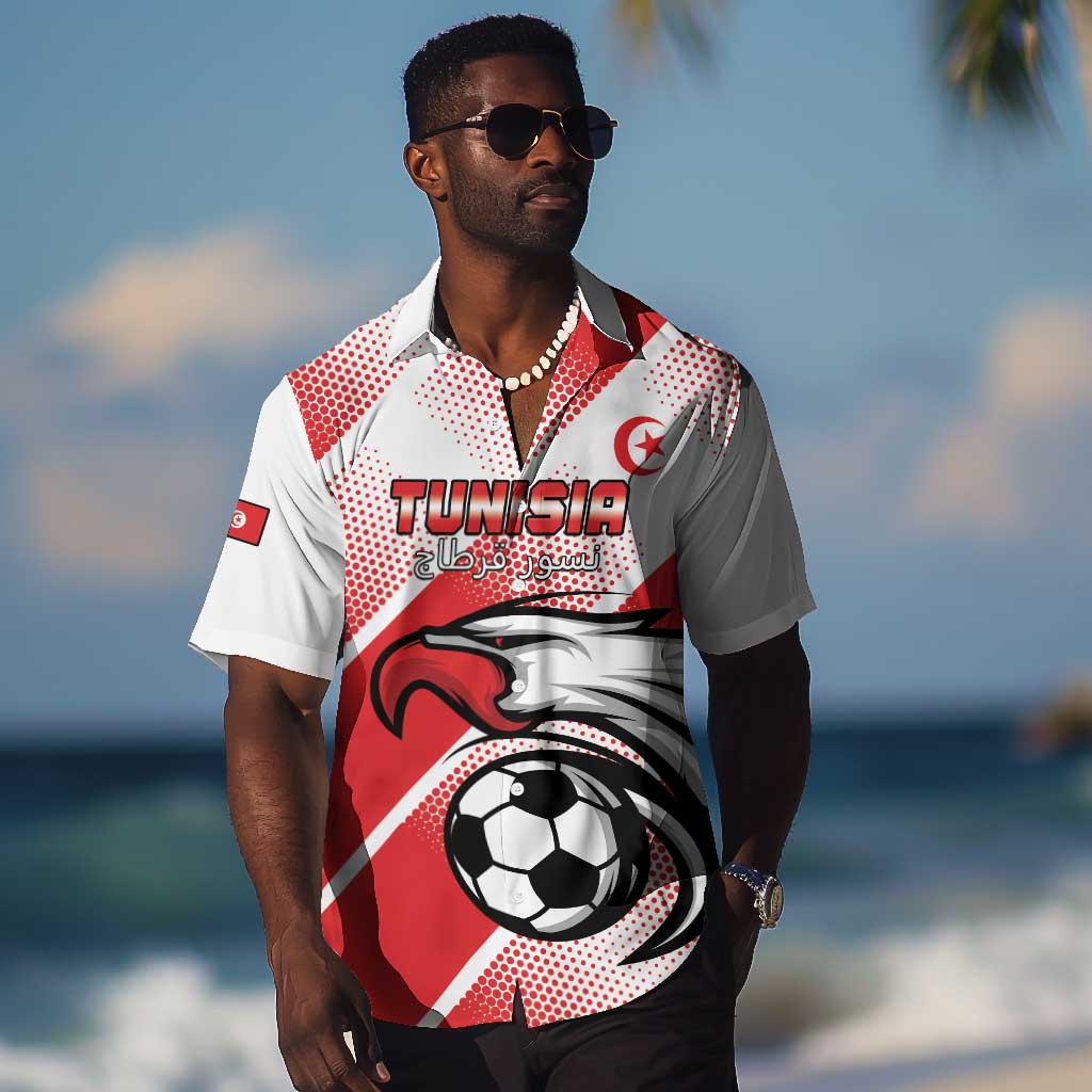 Custom Tunisia Football Hawaiian Shirt Go Eagles of Carthage
