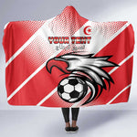 Custom Tunisia Football Hooded Blanket Go Eagles of Carthage
