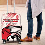 Custom Tunisia Football Luggage Cover Go Eagles of Carthage