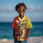 Afro Senegal Independence Day Kid Hawaiian Shirt 65th Anniversary - Kente Pattern