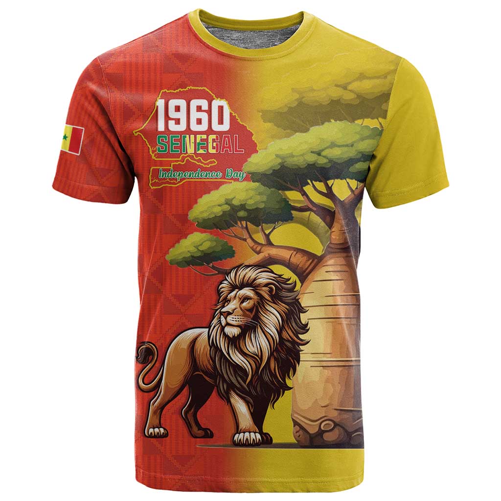 Afro Senegal Independence Day T shirt 65th Anniversary - Kente Pattern
