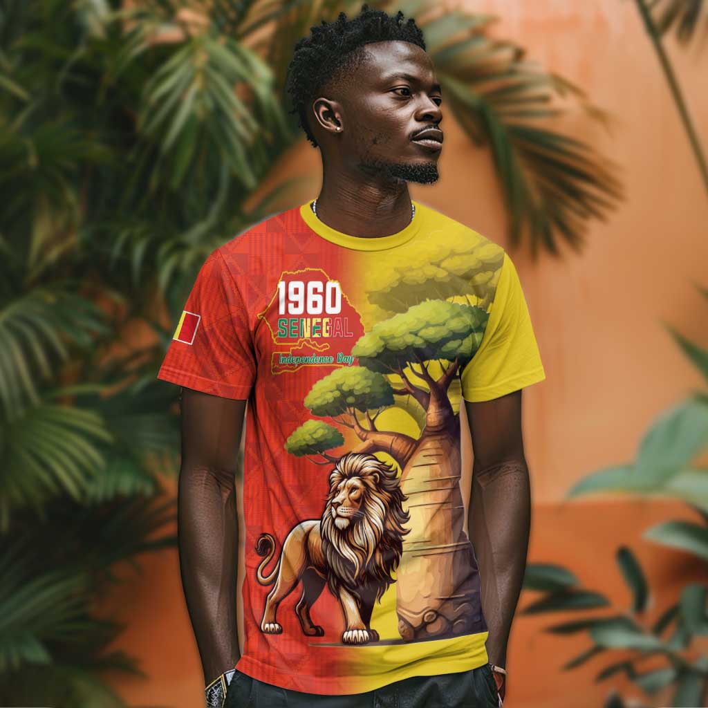 Afro Senegal Independence Day T shirt 65th Anniversary - Kente Pattern