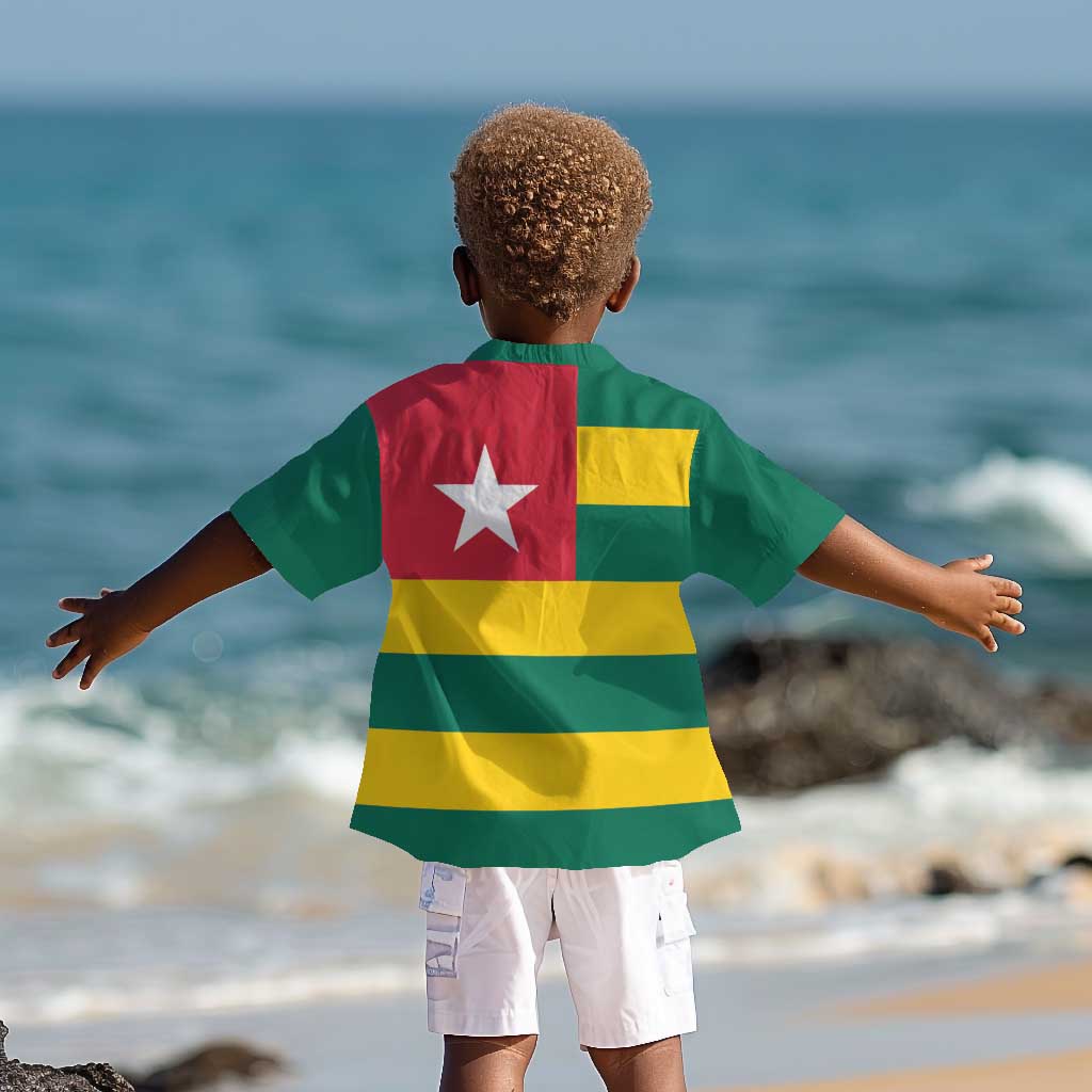 Togolese Independence Day Kid Hawaiian Shirt Flag Style