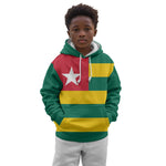 Togolese Independence Day Kid Hoodie Flag Style