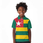 Togolese Independence Day Kid Polo Shirt Flag Style