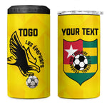 Custom Togo Football 4 in 1 Can Cooler Tumbler Go Champions