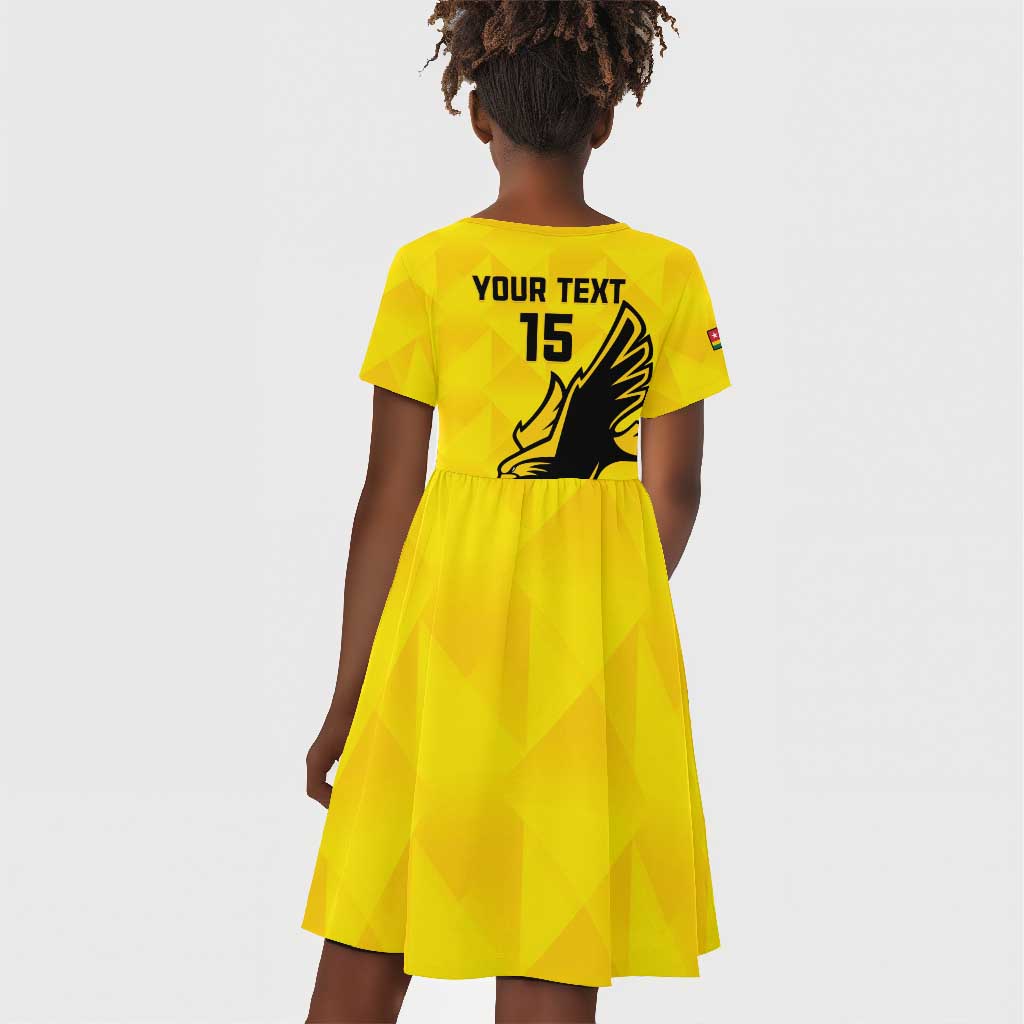 Custom Togo Football Kid Short Sleeve Dress Go Champions