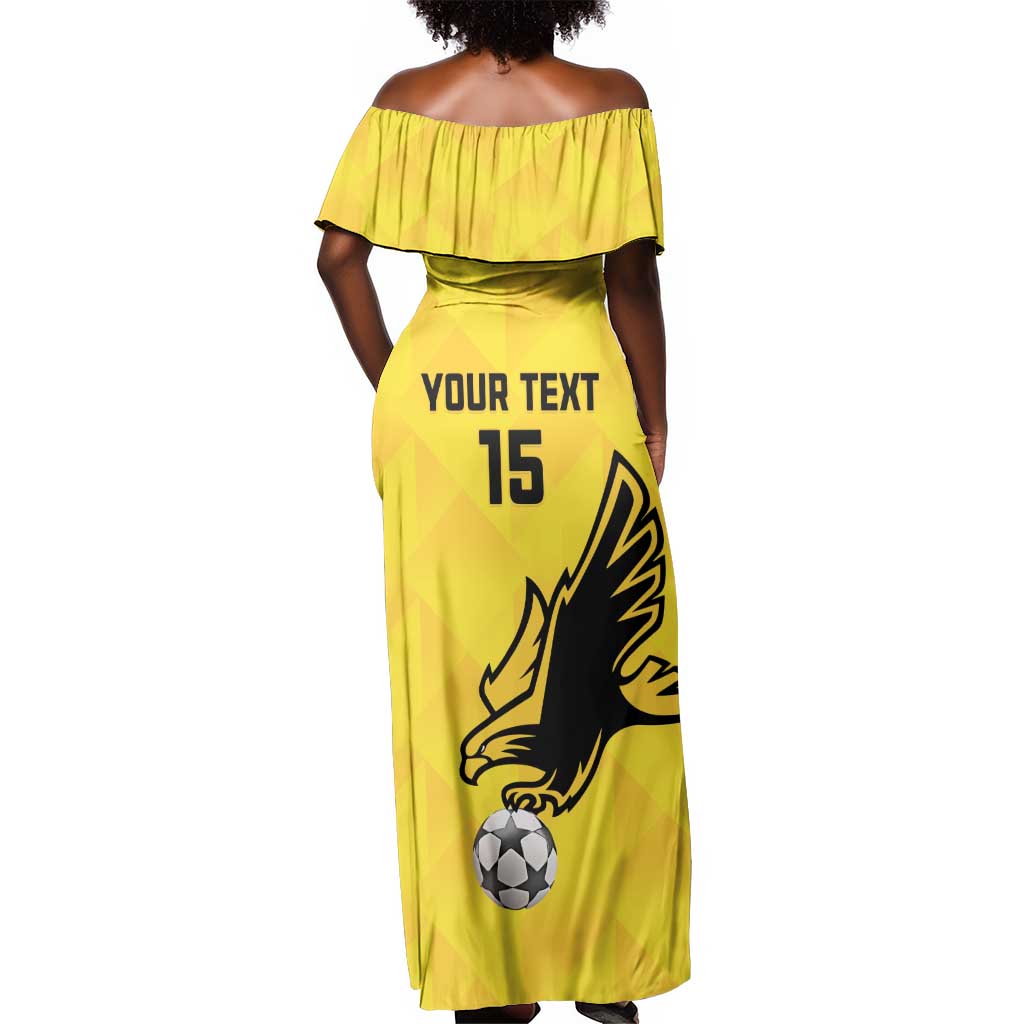 Custom Togo Football Off Shoulder Maxi Dress Go Champions