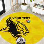 Custom Togo Football Round Carpet Go Champions