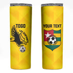 Custom Togo Football Skinny Tumbler Go Champions