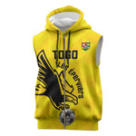Custom Togo Football Sleeveless Zip Hoodie Go Champions - African Pride