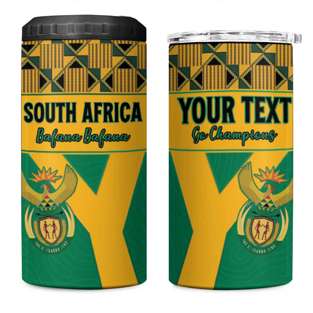 South Africa Soccer Custom 4 in 1 Can Cooler Tumbler Bafana Bafana