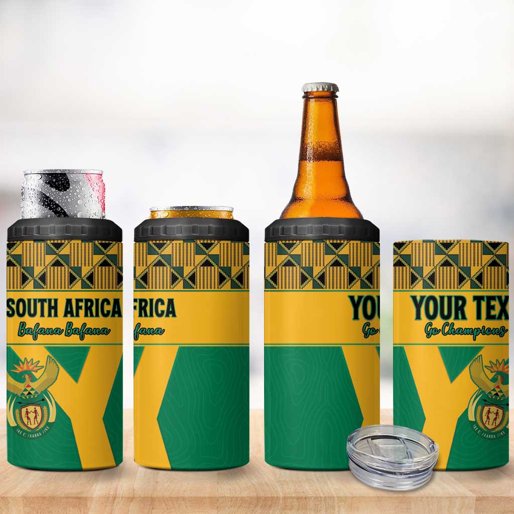 South Africa Soccer Custom 4 in 1 Can Cooler Tumbler Bafana Bafana