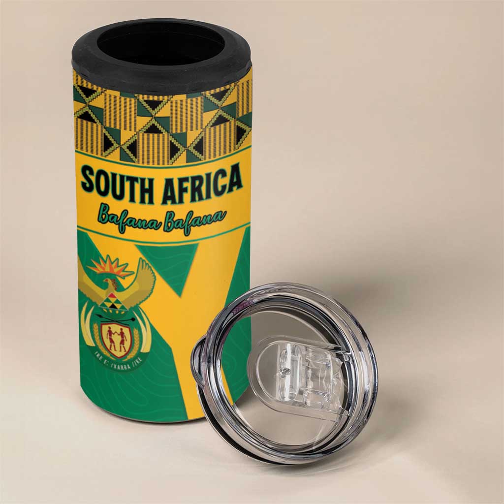 South Africa Soccer Custom 4 in 1 Can Cooler Tumbler Bafana Bafana