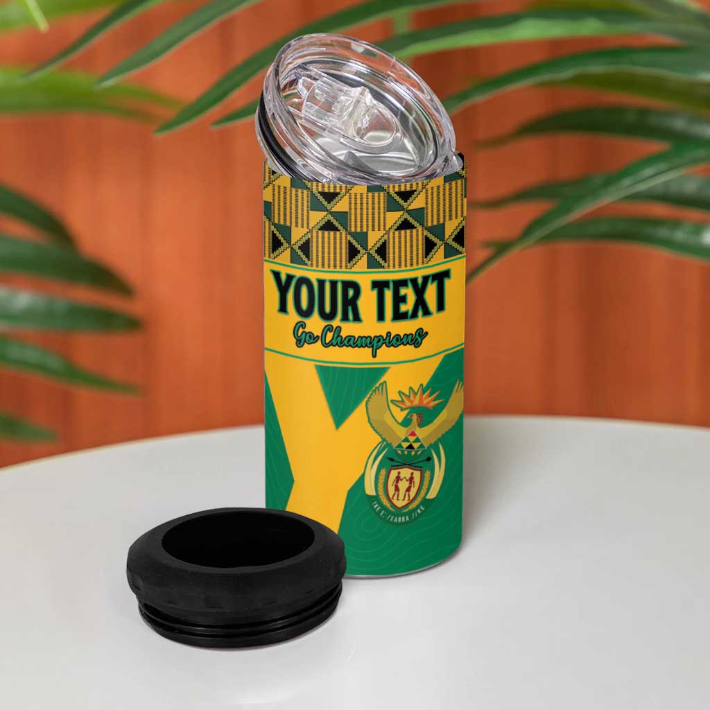 South Africa Soccer Custom 4 in 1 Can Cooler Tumbler Bafana Bafana