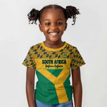 South Africa Soccer Custom Kid T shirt Bafana Bafana