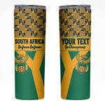 South Africa Soccer Custom Skinny Tumbler Bafana Bafana