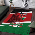 Kenya Madaraka Day Area Rug Jomo Kenyatta With Map