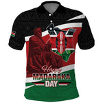 Kenya Madaraka Day Polo Shirt Jomo Kenyatta With Map