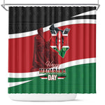 Kenya Madaraka Day Shower Curtain Jomo Kenyatta With Map